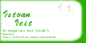 istvan veit business card